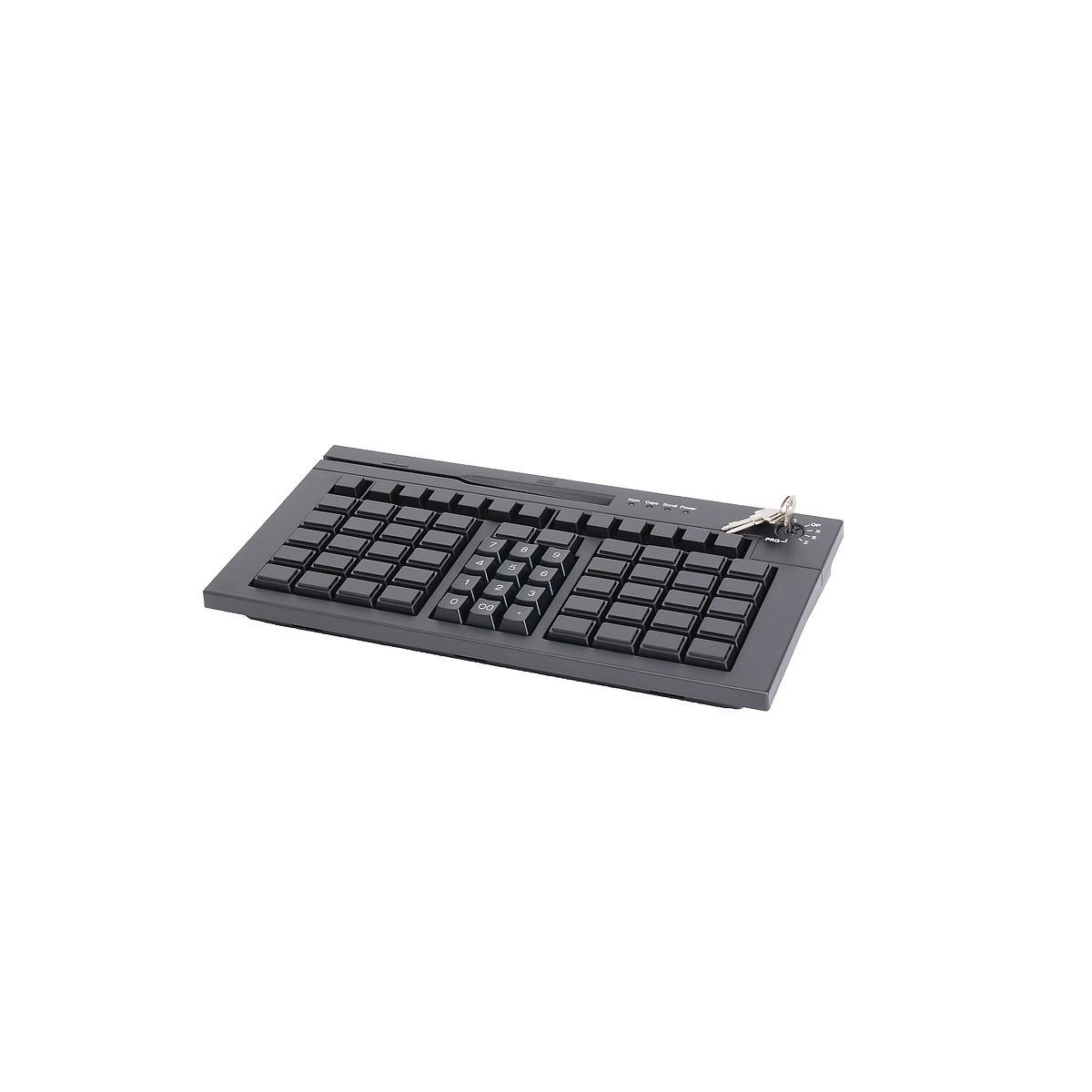 Клавиатура программируемая POScenter S77A (77 клавиш, MSR, ключ, USB), черная